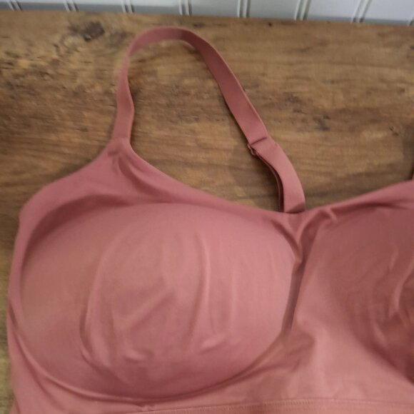 Warners All You Need Wireless No Dig Uplift XL Bra Pink - Picture 3 of 5